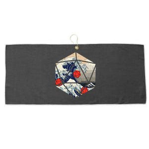 Rpg Japanese Great Wave Gamer Large Microfiber Waffle Golf Towel