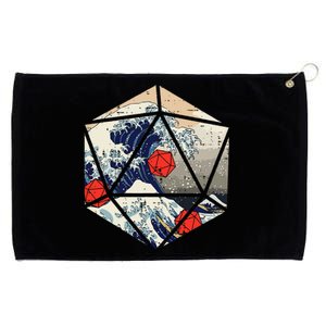 Rpg Japanese Great Wave Gamer Grommeted Golf Towel