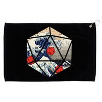 Rpg Japanese Great Wave Gamer Grommeted Golf Towel