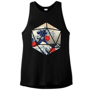 RPG Japanese Great Wave Gamer Men Ladies PosiCharge Tri-Blend Wicking Tank