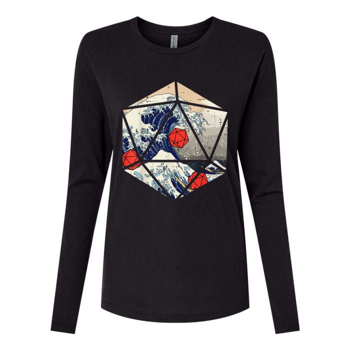 RPG Japanese Great Wave Gamer Men Womens Cotton Relaxed Long Sleeve T-Shirt