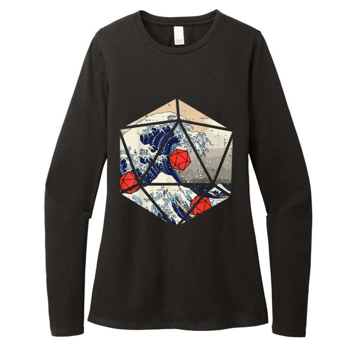 RPG Japanese Great Wave Gamer Men Womens CVC Long Sleeve Shirt