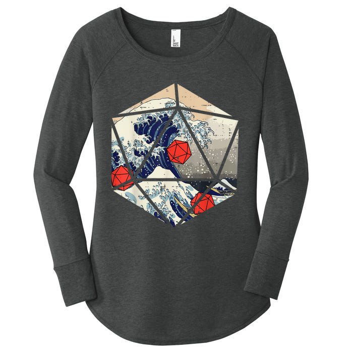 RPG Japanese Great Wave Gamer Men Women's Perfect Tri Tunic Long Sleeve Shirt