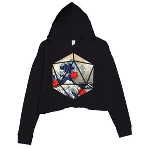 RPG Japanese Great Wave Gamer Men Crop Fleece Hoodie