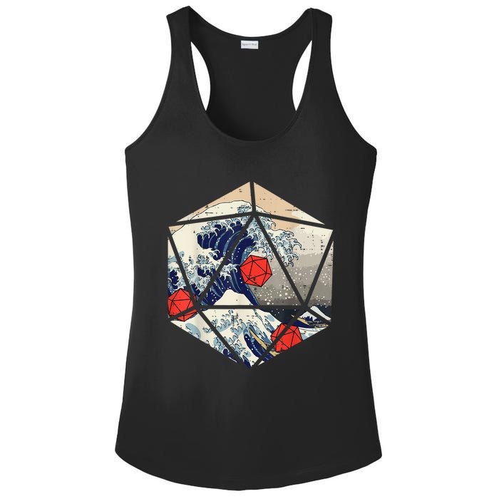 RPG Japanese Great Wave Gamer Men Ladies PosiCharge Competitor Racerback Tank