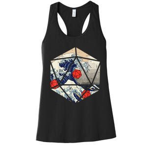 RPG Japanese Great Wave Gamer Men Women's Racerback Tank