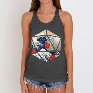 RPG Japanese Great Wave Gamer Men Women's Knotted Racerback Tank