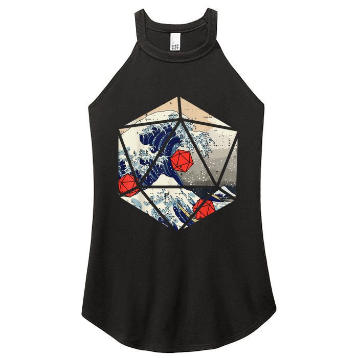 RPG Japanese Great Wave Gamer Men Women's Perfect Tri Rocker Tank