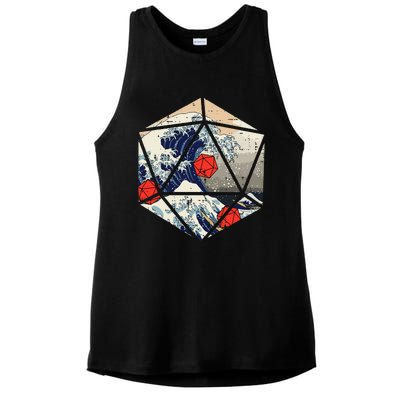 Rpg Japanese Great Wave Gamer Ladies PosiCharge Tri-Blend Wicking Tank