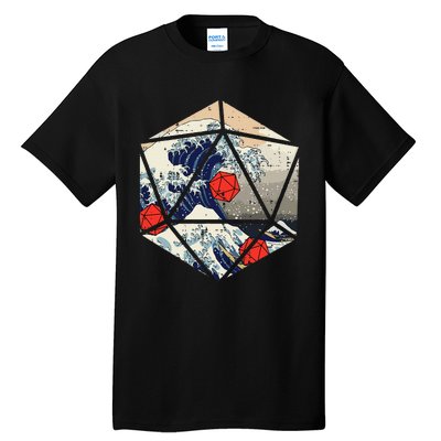 Rpg Japanese Great Wave Gamer Tall T-Shirt