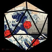 Rpg Japanese Great Wave Gamer Drawstring Bag