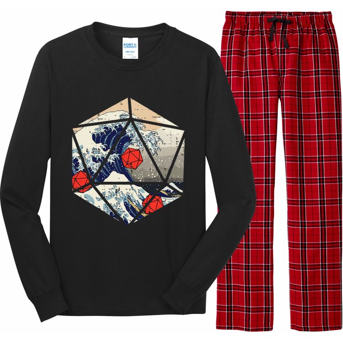 Rpg Japanese Great Wave Gamer Long Sleeve Pajama Set