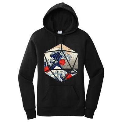 Rpg Japanese Great Wave Gamer Women's Pullover Hoodie