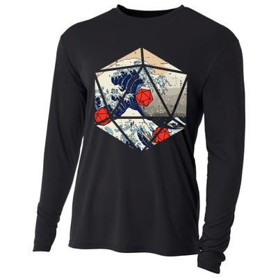 Rpg Japanese Great Wave Gamer Cooling Performance Long Sleeve Crew