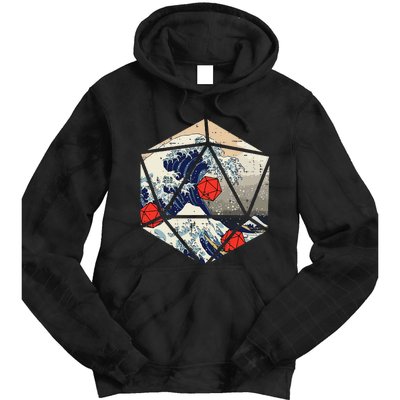 Rpg Japanese Great Wave Gamer Tie Dye Hoodie