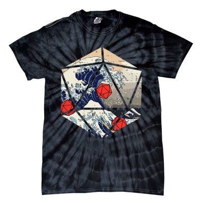 Rpg Japanese Great Wave Gamer Tie-Dye T-Shirt