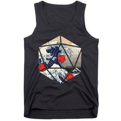 Rpg Japanese Great Wave Gamer Tank Top