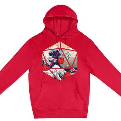 Rpg Japanese Great Wave Gamer Premium Pullover Hoodie