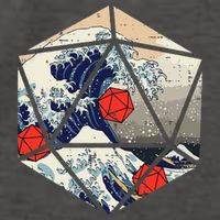 Rpg Japanese Great Wave Gamer Vector Backpack