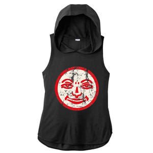 Rummikub Joker Grunge Ladies PosiCharge Tri-Blend Wicking Draft Hoodie Tank