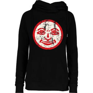 Rummikub Joker Grunge Womens Funnel Neck Pullover Hood