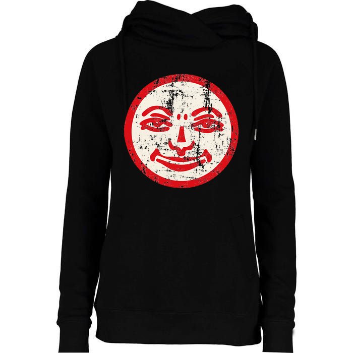 Rummikub Joker Grunge Womens Funnel Neck Pullover Hood