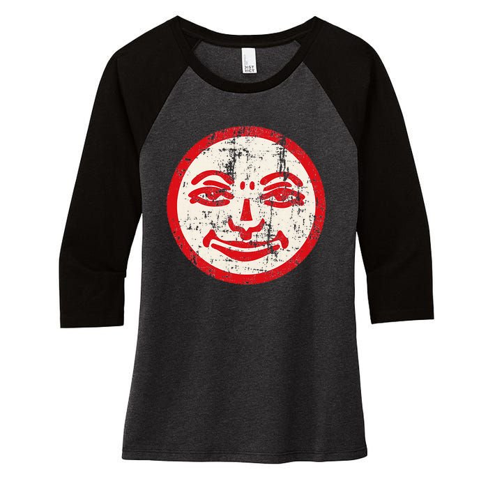 Rummikub Joker Grunge Women's Tri-Blend 3/4-Sleeve Raglan Shirt