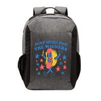 Retro Just Here For The Wieners 4th Of July Funny Hot Dog Vector Backpack