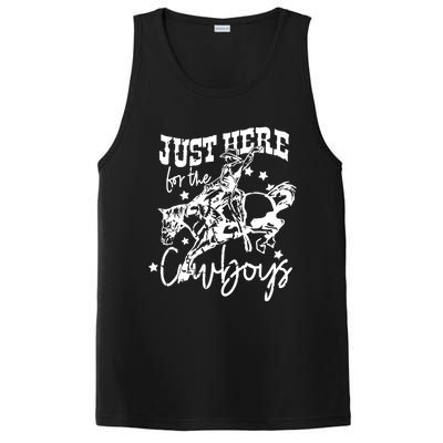 Retro Just Here For The Cow Western Country Cow Gift PosiCharge Competitor Tank