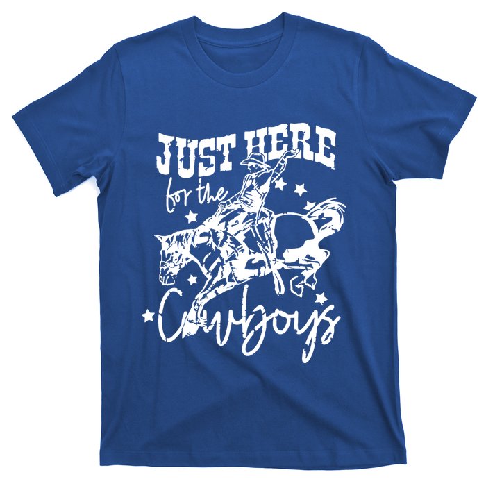 Retro Just Here For The Cow Western Country Cow Gift T-Shirt