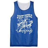 Retro Just Here For The Cow Western Country Cow Gift Mesh Reversible Basketball Jersey Tank