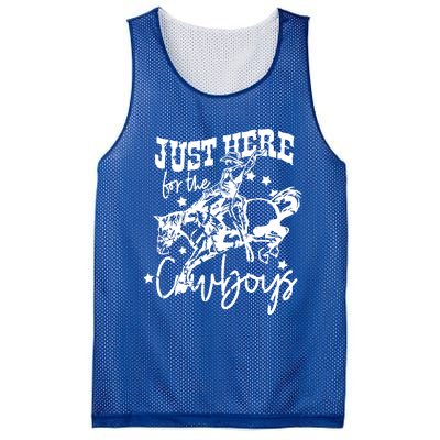 Retro Just Here For The Cow Western Country Cow Gift Mesh Reversible Basketball Jersey Tank