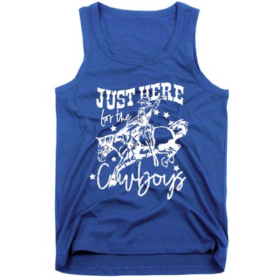 Retro Just Here For The Cow Western Country Cow Gift Tank Top