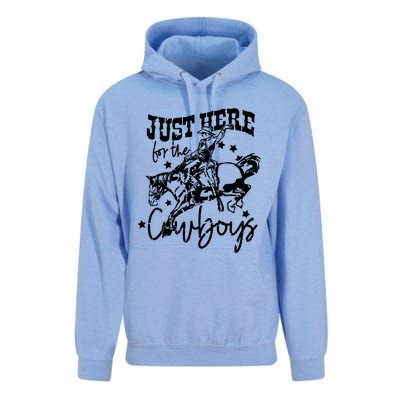 Retro Just Here For The Cow Western Country Cow Gift Unisex Surf Hoodie