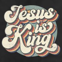 Retro Jesus Is King Christian Bible Religious Adult Drive Performance Visor