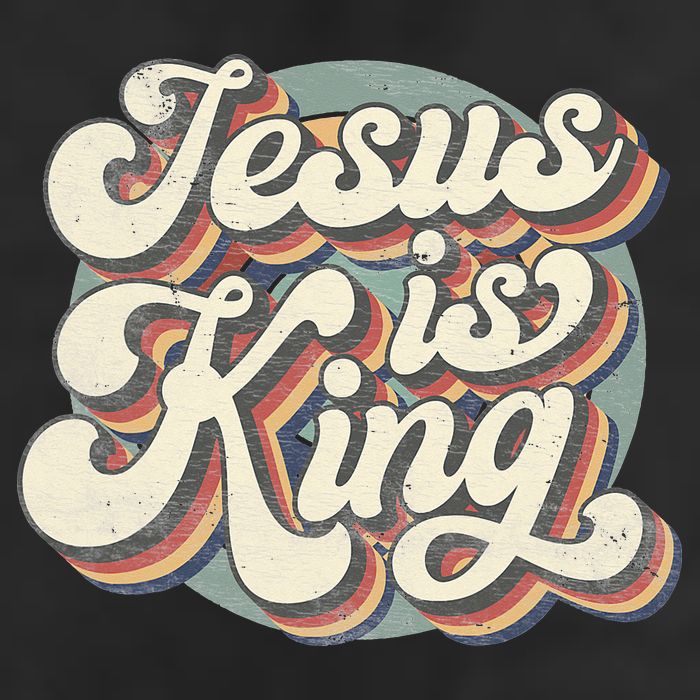 Retro Jesus Is King Christian Bible Religious Adult Drive Performance Visor