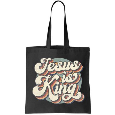 Retro Jesus Is King Christian Bible Religious Bag