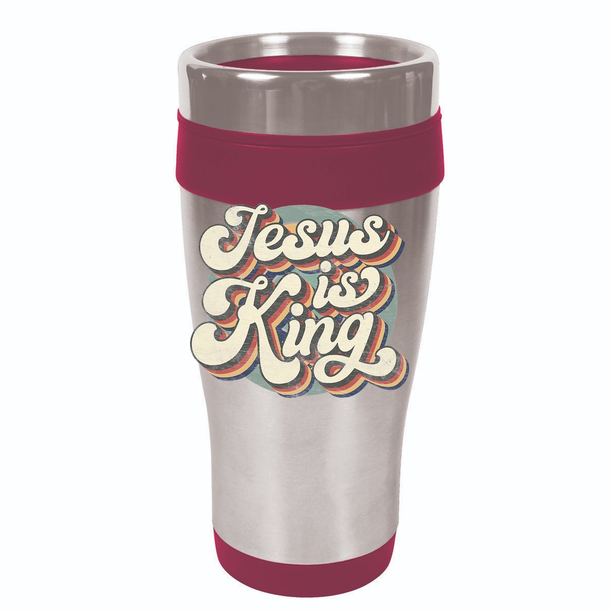 Retro Jesus Is King Christian Bible Religious Womens Tank Top