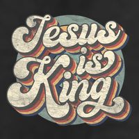 Retro Jesus Is King Christian Bible Religious Hat