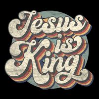 Retro Jesus Is King Christian Bible Religious Zip Tote Bag