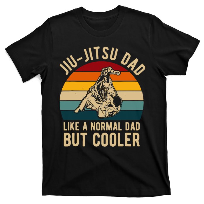 Retro Jiu Jitsu Dad Bjj Man Father Vintage T-Shirt