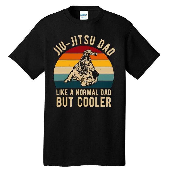 Retro Jiu Jitsu Dad Bjj Man Father Vintage Tall T-Shirt