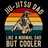Retro Jiu Jitsu Dad Bjj Man Father Vintage Button
