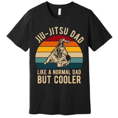 Retro Jiu Jitsu Dad Bjj Man Father Vintage Premium T-Shirt