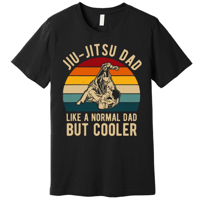 Retro Jiu Jitsu Dad Bjj Man Father Vintage Premium T-Shirt