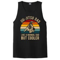 Retro Jiu Jitsu Dad Bjj Man Father Vintage PosiCharge Competitor Tank