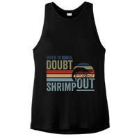 Retro Jiu Jitsu Martial Art When In Doubt Shrimp Out Bjj Mma Ladies PosiCharge Tri-Blend Wicking Tank