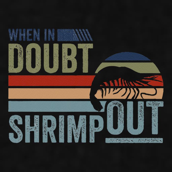 Retro Jiu Jitsu Martial Art When In Doubt Shrimp Out Bjj Mma Ladies PosiCharge Tri-Blend Wicking Tank
