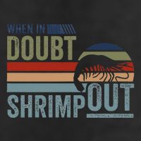 Retro Jiu Jitsu Martial Art When In Doubt Shrimp Out Bjj Mma Garment-Dyed Fleece Hoodie