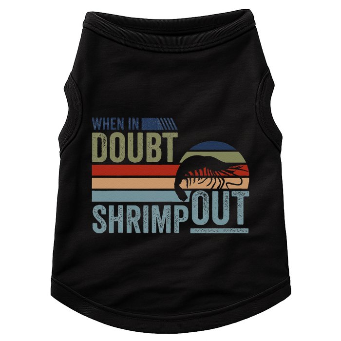 Retro Jiu Jitsu Martial Art When In Doubt Shrimp Out Bjj Mma Doggie Tank